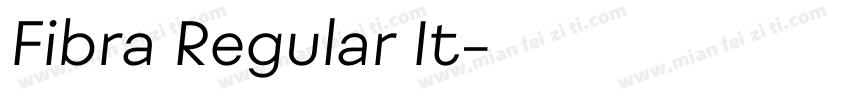 Fibra Regular It字体转换